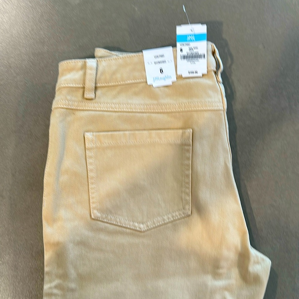 J. McLaughlin cream/Tan jeans